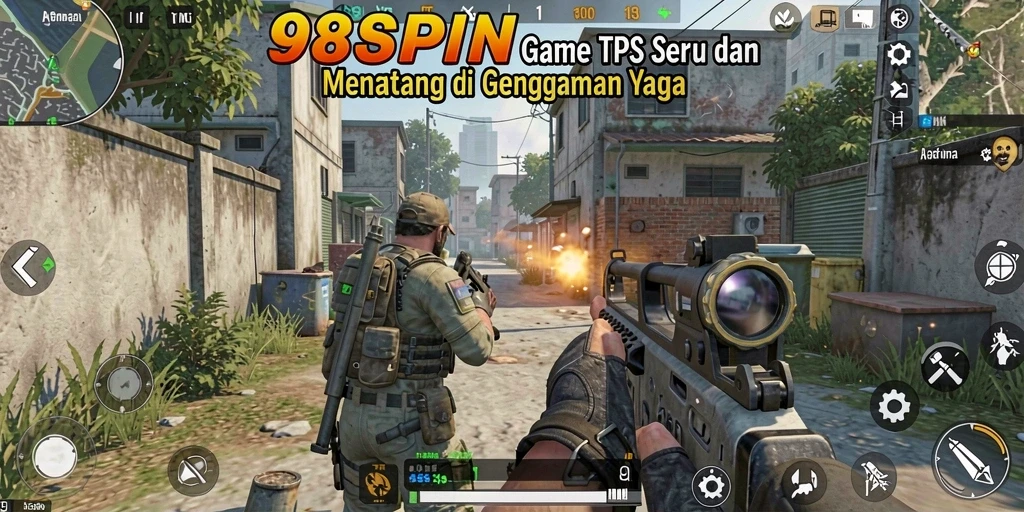 Tampilan gameplay seru di 98SPIN saat pertempuran berlangsung.