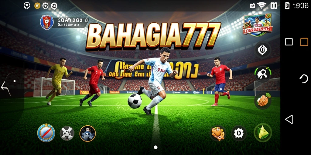 Tampilan seru gameplay BAHAGIA777 yang penuh aksi olahraga.