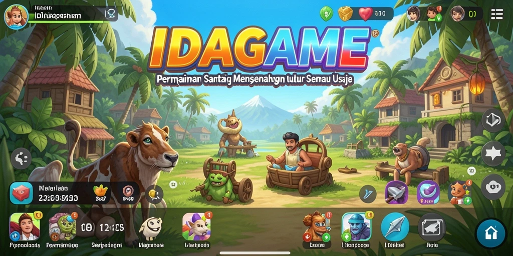 Tangkapan layar menampilkan gameplay santai dari IDAGAME.
