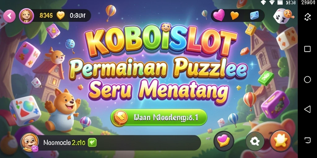 Screenshot KOBOISLOT menampilkan gameplay menarik dalam menyusun puzzle.