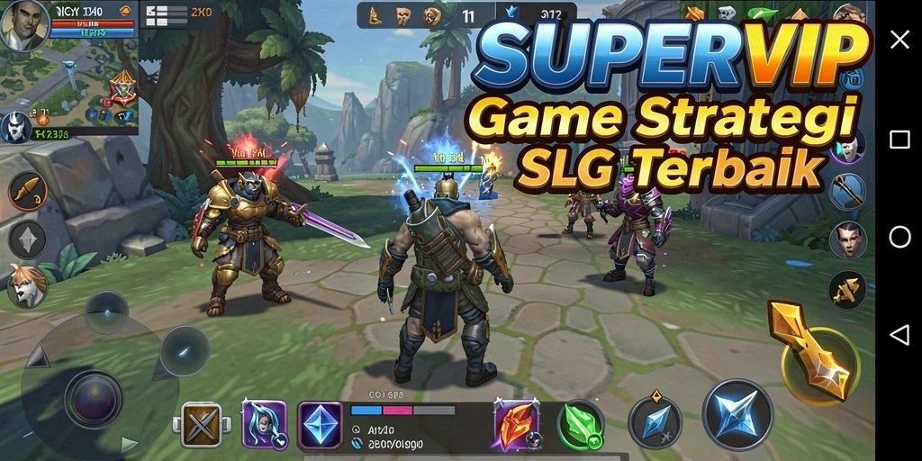 Tampilan gameplay menarik dari SUPERVIP dengan aksi SLG yang menegangkan.