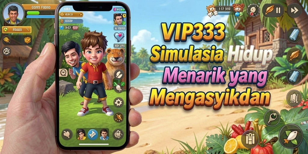 Tampilan gameplay menarik di VIP333 saat menjalani kehidupan virtual.